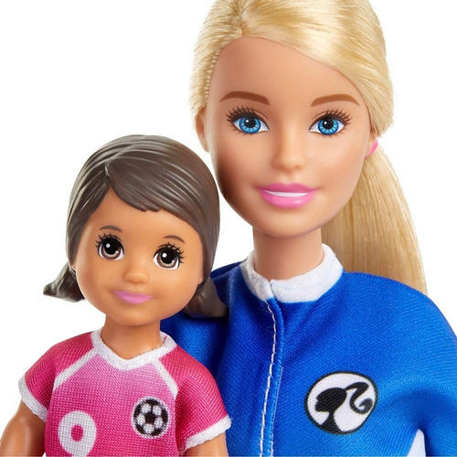 Barbie Quiero Ser Entrenadora De Futbol Con Alumna Mattel