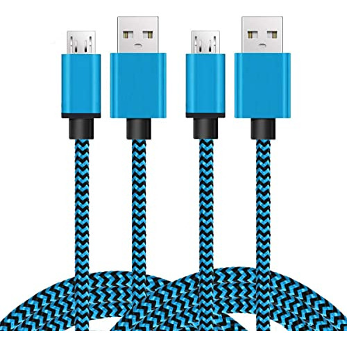 Cable Cargador De Teléfono Android Micro Usb, Paquete De 2,