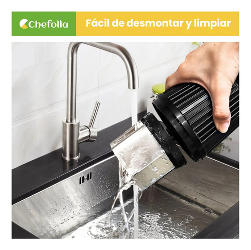 Chefolla Food Chopper De Presión, Picadora Cortador Rallador Manual De Verduras, Para Verduras, Cebollas, Ajo, Nueces, Ensaladas, 1 Vez De Presión Para 6 Cortes, Grosor De Los Cortes Ajustable