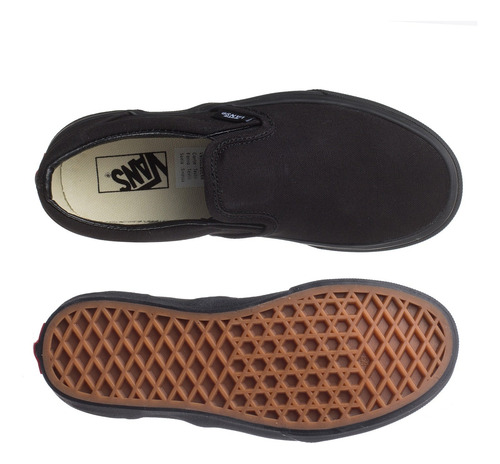 Tenis Vans Classic Slip On Y - Vn000zbuenr - Niños - Negro