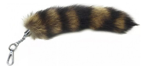 . . Llavero Con Forma De Cola De Zorro Y Mapache (gd), Con