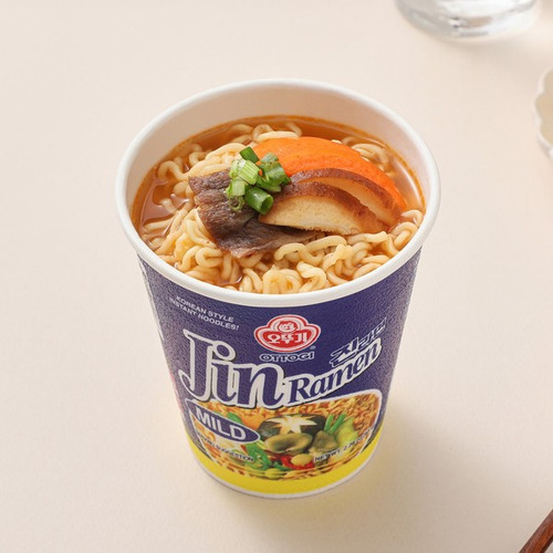 Sopa Ottogi Jin Ramen Fideos Suaves Y Picantes 2.29oz