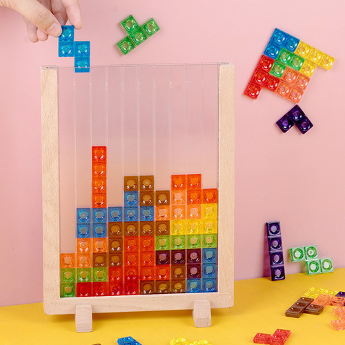 3d Crystal Tetris - 3d Tetris Puzzle Blocks For Kids 5-6