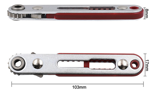 Llave De Trinquete Hexagonal Torx Bidireccional De 1/4 (6,3
