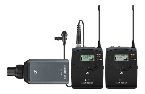 Sistema combinado de micrófonos inalámbricos Sennheiser Ew 100 Eng G4-g, color negro