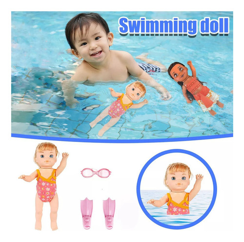 Muñeca Nadadora Creativa Para Niñas, Niños Flotando
