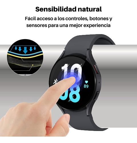 Imagen 5 de 7 de Funda Con Templado 360 Para Samsung Galaxy Watch 4 5 Pro