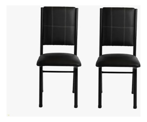 Juego Set Sillas Cocina Comedor Living Caño Reforzado Respaldo Tapizado Reforzadas Oferta X2 Envio Gratis