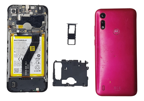 Motorola E6i Xt2053 Para Cambio Display Libre Sin Cuenta Rosa Chicle (Usado)