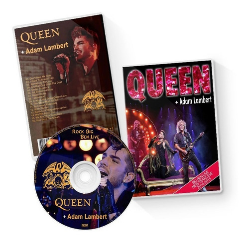 Queen + Adam Lambert - 2 Dvds - England 2014 E Rio 2015