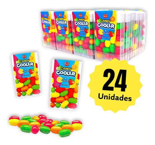 Dulces Porotitos Candy Cooler Mabu Individuales X24