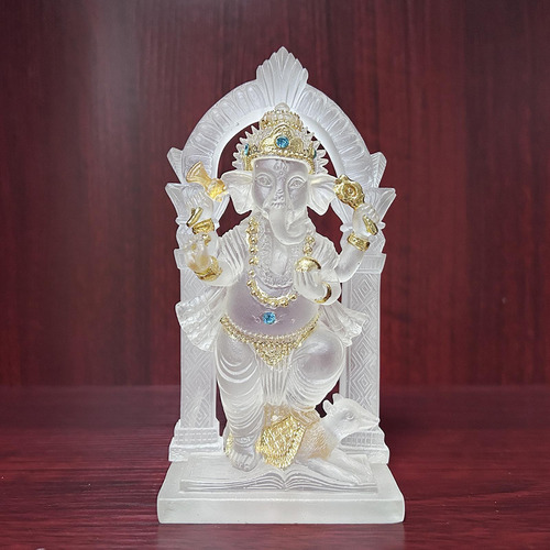 Elefante Estátua Mini Ganesh Estátua Resina Ornamento