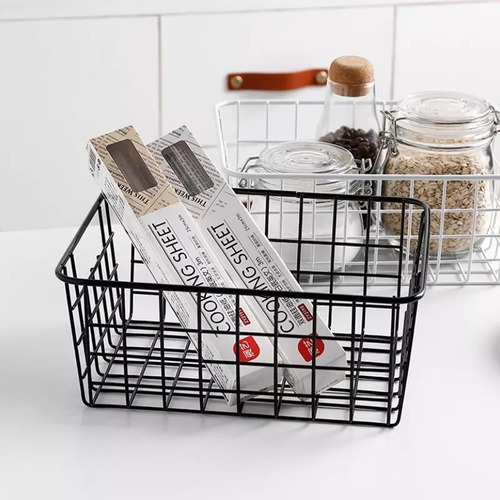 Imagen 8 de 8 de Canastos Cestos De Metal - Organizadores Deco - Disentino®