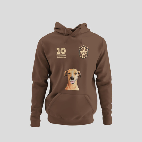 Blusa De Frio Cachorro Caramelo Time Jaqueta Unisex