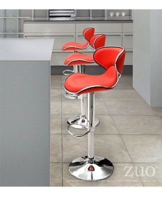 Banco Para Bar Modelo Fly - Rojo Këssa Muebles