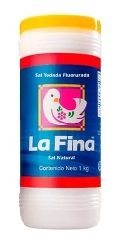 Sal Natural La Fina Yodada Fluorurada Bote De 1kg