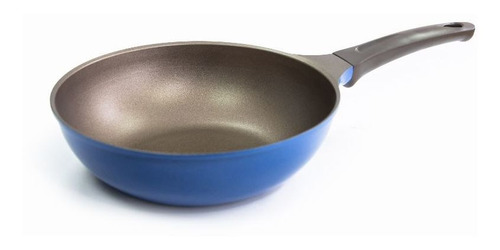 Wok Roichen C/ Mango 26 Cm Azul Natural