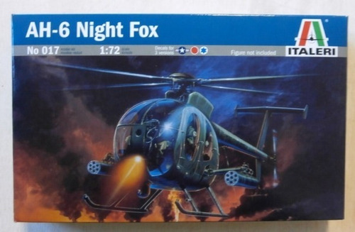 Modelismo Helicoptero Ah-6 Night Fox Vietnam 1/72 Italeri