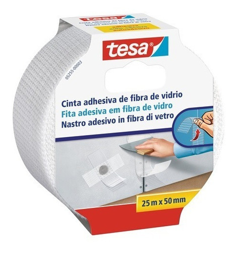 Cinta Fibra De Vidrio Autoadhesiva 50mm X 25m Tesa Tape