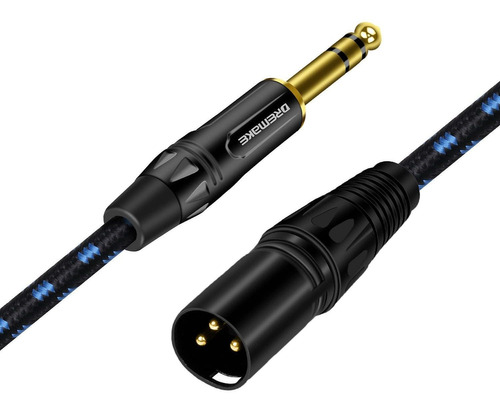 Dremake Xlr Trs Mic Cable Audio Pin Cuarto In Conexion