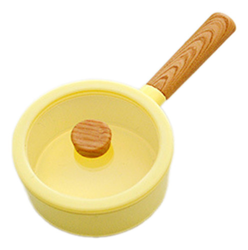 Olla De Cocina Para Casa De Muñecas 4x 1/6, Amarillo