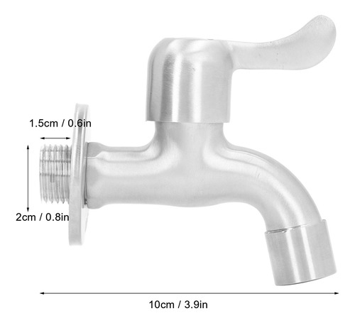 Válvula De Agua G1/2 Pulgada, Grifo De Rosca Dn15 De Acero I