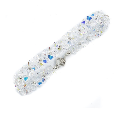 Pulsera Plata 925 - Pulsera Cristal Doble - Pulsera Mujer 