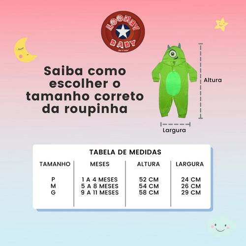 Imagem 3 de 5 de Macacão Bebê Capuz Fantasia (stitch)