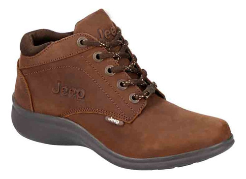 Bota Jeep Modelo 14025 Botín  Para  Dama En Piel Senderismo 