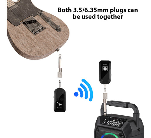 Accesorios De Guitarra Sistema Inalámbrico Recargable 2.4g