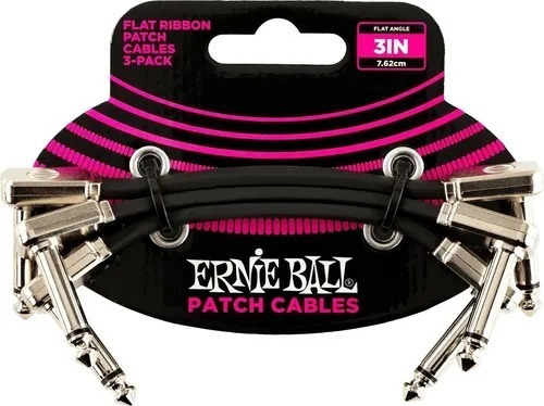 Imagen 1 de 1 de Cable Interpedal Ernie Ball 6220 7 Cm Pack X 3 Black