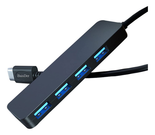 Baisder 4 Puertos Usb C Hub, Adaptador De Mltiples Mltiples