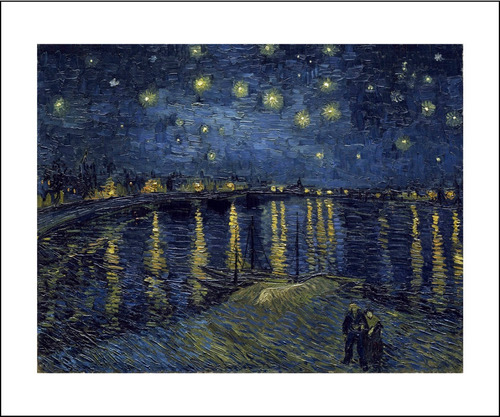 Lamina Fine Art Noche Estrellada (rodano) 92x74 Medida Orig