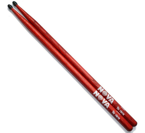 Baquetas Palillos Nova By Vic Firth 5b Rojos Nylon N5bnr