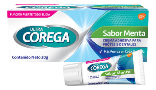 Crema Adhesiva P/prótesis Dental - Sabor Menta  20g