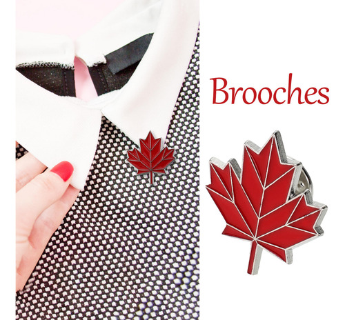 Alfiler De Solapa Canadiense, 10 Unidades: Insignia Con Form