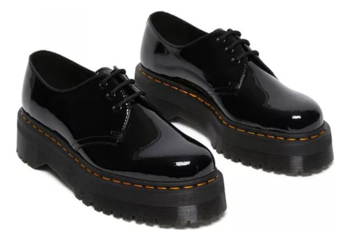 Dr Martens 1451 Quad Black Cuero Charol