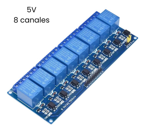 Módulo Relé Arduino 8 Canales 5v 10a Con Optoacoplador