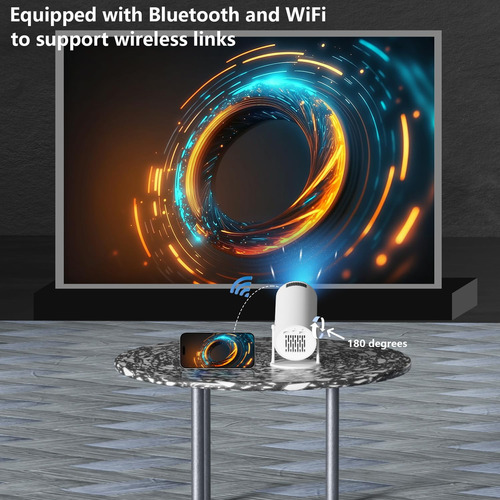 Mini Proyector Hy300 Con Wifi Y Bluetooth Para Cine En Casa
