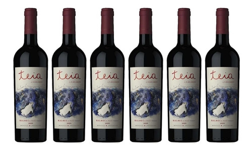 Vino Teia Malbec Petit Verdot X750cc Lagarde Caja X6