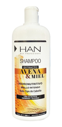Han Shampoo Avena Y Miel X500ml #apto 