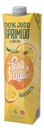 Jugo 100% Exprimido Naranja Pura Frutta Pack 12 X 1 Lt 