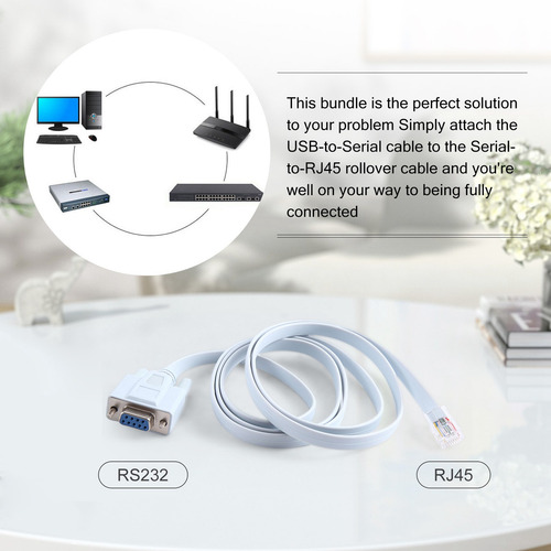 Cabo De Rede Rj45 Cabo Serial Rj45 Para Db9 E Rs232 Para Usb