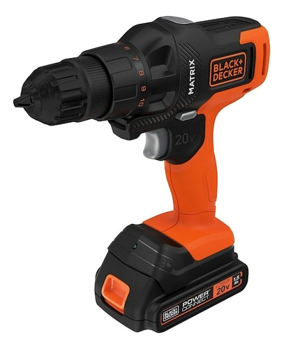 Taladro Black+decker Mtx20k4-ar Matrix Inalámbrico 4 Cabezal