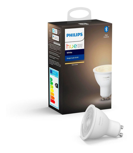 Ampolleta Gu10 Philips Hue 5.5w Luz Cálida