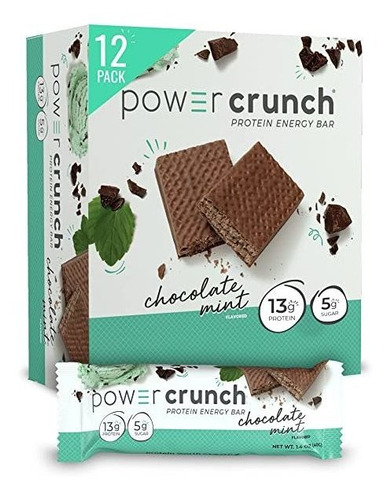 Barras De Proteína De Suero De Leche Power Crunch, Refriger