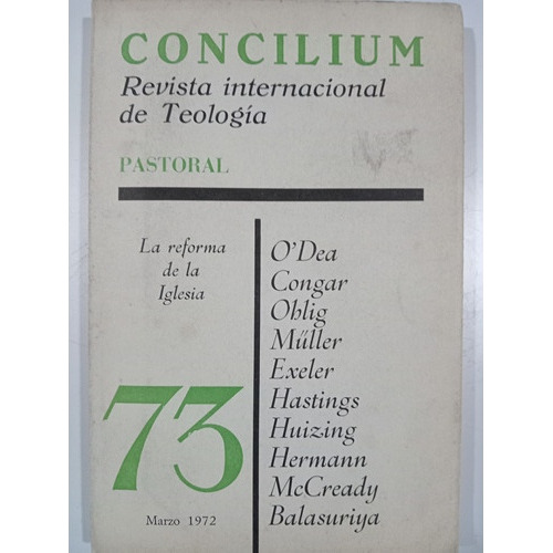 Concilium: Revista Internacional De Teología N° 73