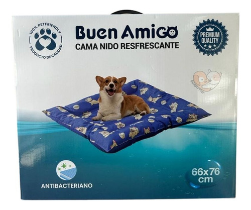 Cama Refrescante Refrigerante Mascotas Perros Gatos 66x76