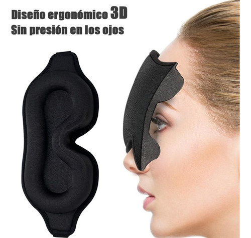 2pzs Antifaz 3d Dormir Respirable Adjustable Ojos Máscar Gafas KOPIRA , La Máscara De Ojos Para Dormir 3d , Viene Con 2 Pares De Tapones Para Los Oídos