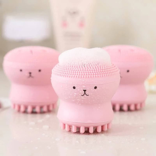Imagen 6 de 9 de Cepillo Exfoliante Facial Silicona Jabón Gratis Colores